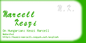 marcell keszi business card